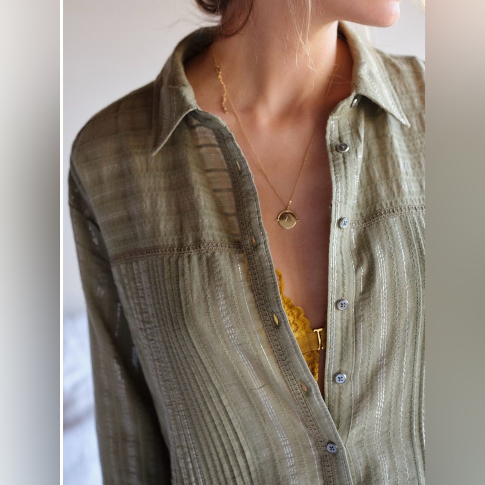 ANTHROPOLOGIE Weekender Shirtdress - Picture 4 of 12